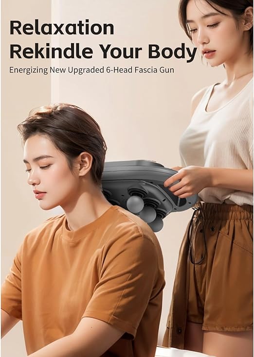 6 Head Deep Tissue Massage Gun