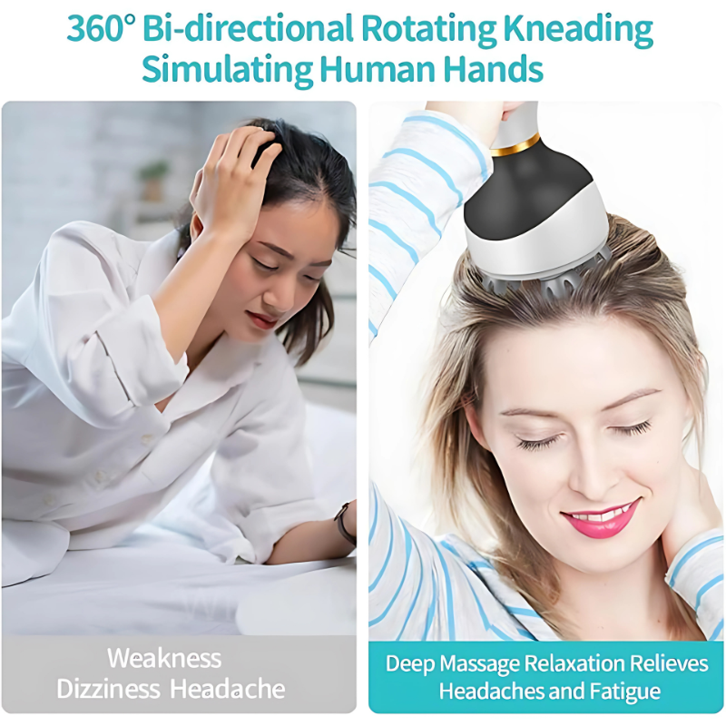 Wireless Head Massager-Kneading Full Body Massager