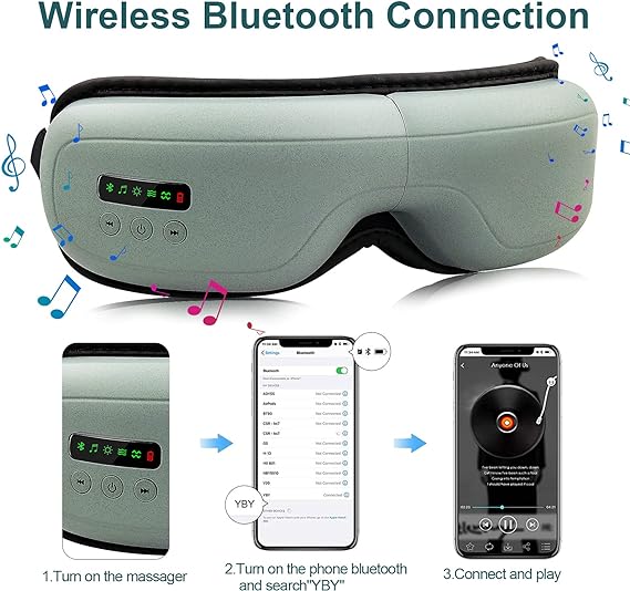 Electric Smart Eye Massager with Bluetooth